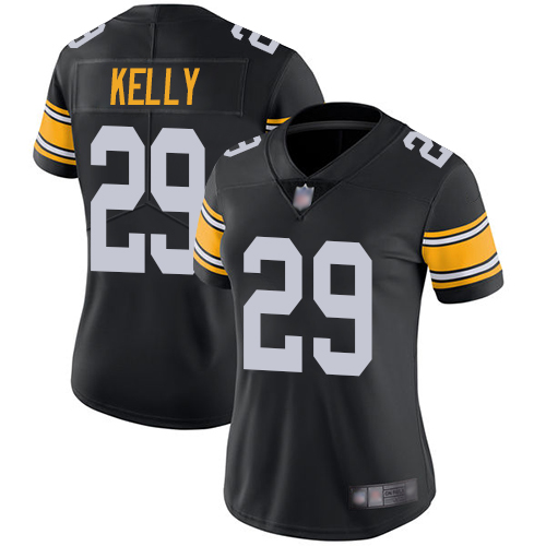 Women Pittsburgh Steelers Football #29 Limited Black Kam Kelly Alternate Vapor Untouchable Nike NFL Jersey->pittsburgh steelers->NFL Jersey